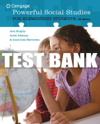 Test Bank For Powerful Social Studies for Elementary Students - 4th - 2018 All Chapters