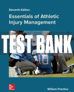 Test Bank For Essentials of Athletic Injury Management, 11th Edition All Chapters