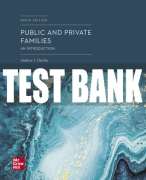Test Bank For Public and Private Families: An Introduction, 9th Edition All Chapters