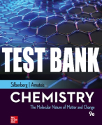 Test Bank For Chemistry: The Molecular Nature of Matter and Change, 9th Edition All Chapters