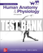 Test Bank For Laboratory Manual for Human Anatomy & Physiology with Cat & Fetal Pig Dissections, 5th Edition All Chapters