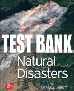 Test Bank For Natural Disasters, 12th Edition All Chapters