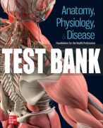 Test Bank For Anatomy, Physiology, & Disease: Foundations for the Health Professions, 3rd Edition All Chapters