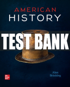 Test Bank For American History: Connecting with the Past, 15th Edition All Chapters