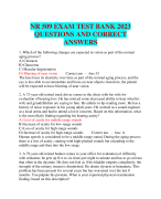 NR 509 EXAM TEST BANK 2023 QUESTIONS AND CORRECT ANSWERS