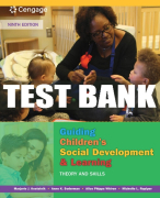 Test Bank For Guiding Children's Social Development and Learning: Theory and Skills - 9th - 2018 All Chapters