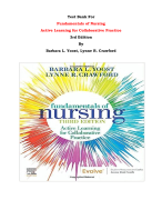 Fundamentals of Nursing Active Learning for Collaborative Practice 3rd Edition Yoost Test Bank