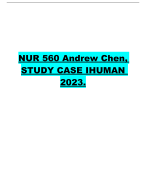 NUR 560 Andrew Chen, STUDY CASE IHUMAN 2023.