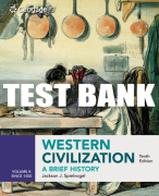 Test Bank For Western Civilization: A Brief History, Volume II since 1500 - 10th - 2020 All Chapters