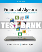 Test Bank For Financial Algebra: Advanced Algebra with Financial Applications Tax Code Update - 2nd - 2021 All Chapters