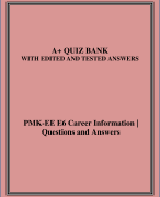 PMK-EE E6 Career Information | Questions and Answers