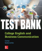 Test Bank For College English and Business Communication, 11th Edition All Chapters