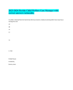 2023-2024 Florida Child Welfare Case Manager with correct answers rationable.