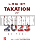 Test Bank For McGraw-Hill's Taxation of Individuals 2023 Edition, 14th Edition All Chapters