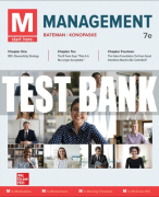 Test Bank For M: Management, 7th Edition All Chapters