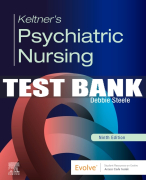 Test Bank For Keltner’s Psychiatric Nursing, 9th - 2023 All Chapters