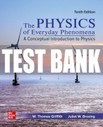 Test Bank For Physics of Everyday Phenomena, 10th Edition All Chapters