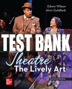 Test Bank For Theatre: The Lively Art, 11th Edition All Chapters
