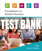 Test Bank For P.O.W.E.R. Learning: Foundations of Student Success, 4th Edition All Chapters