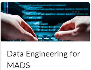 Data Engineering for MADS: Weekly Quiz 1, 5 & 6